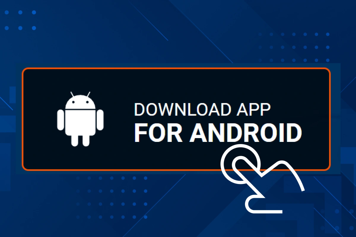 Hhighlighted Android icon to download Mostbet APK file