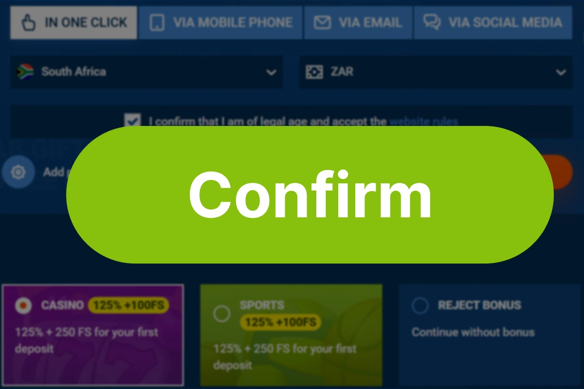 Screenshot showing registration confirmation page on Mostbet website