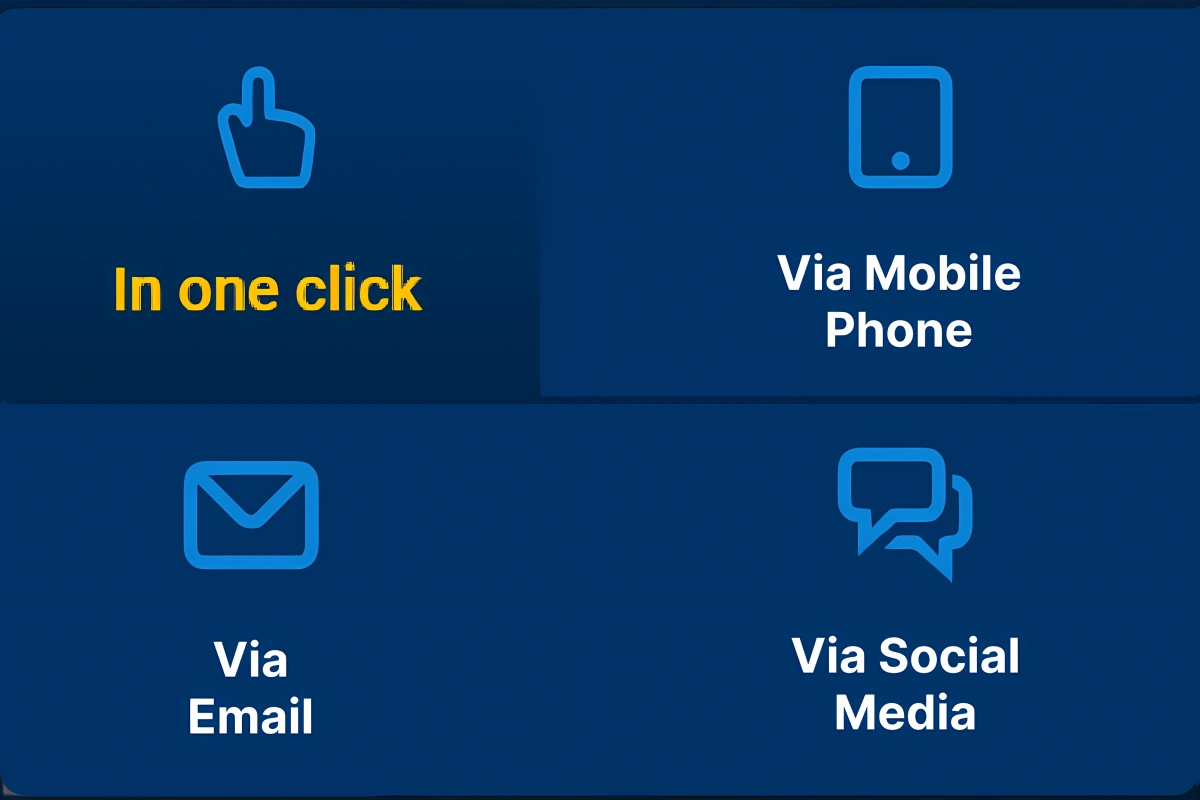 Screenshot showing registration method options on Mostbet website: one-click, phone, email, or extended form