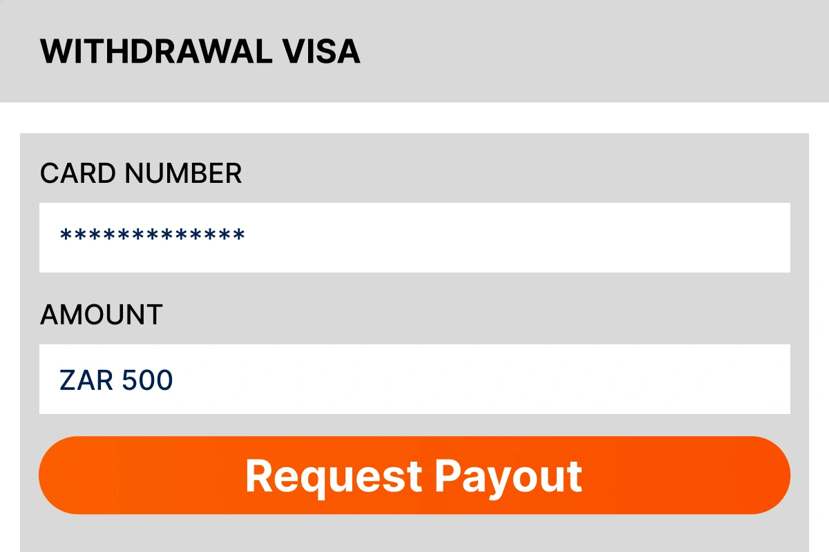 Screenshot of withdrawal form on Mostbet website with required fields for card number and amount