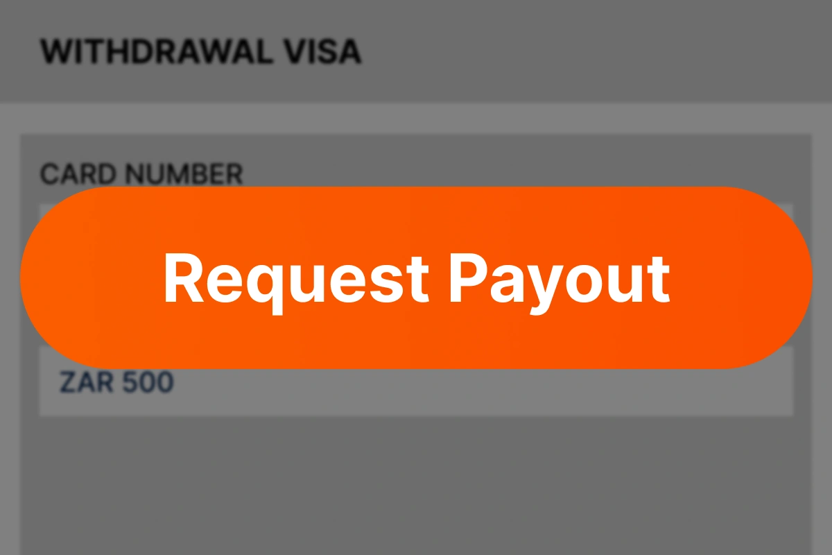 Screenshot highlighting ‘Request Payout’ button to submit withdrawal request on Mostbet